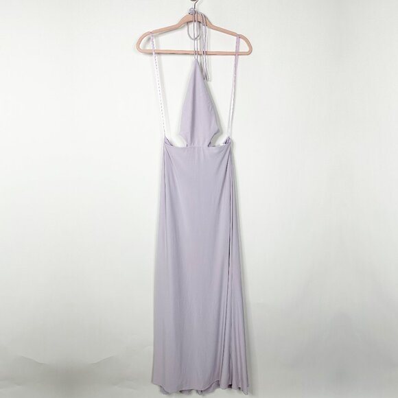 IEENA for Mac Duggal Halter Cutout Backless Dress Lavender XS #9817 - Picture 1 of 7